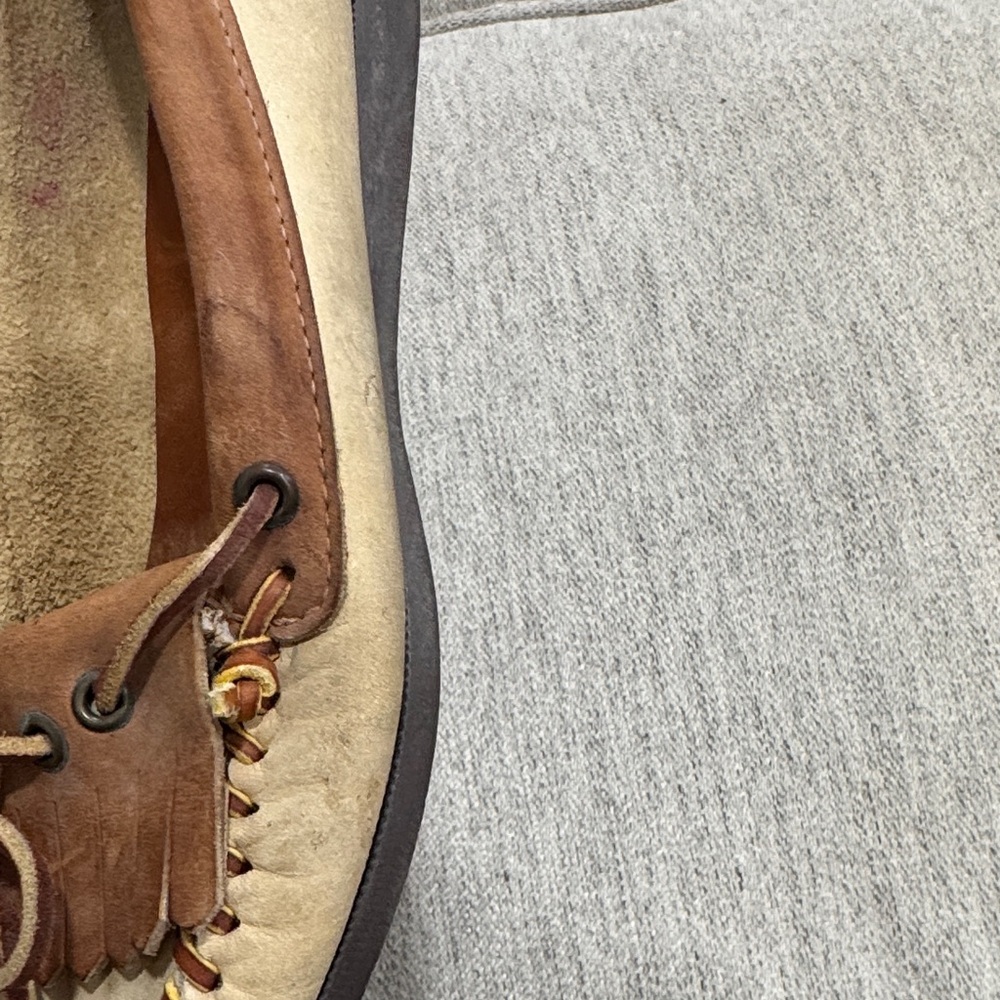 Ralph Lauren 1985 Vintage Brown and Tan Leather Moccasins - Picture 5 of 7
